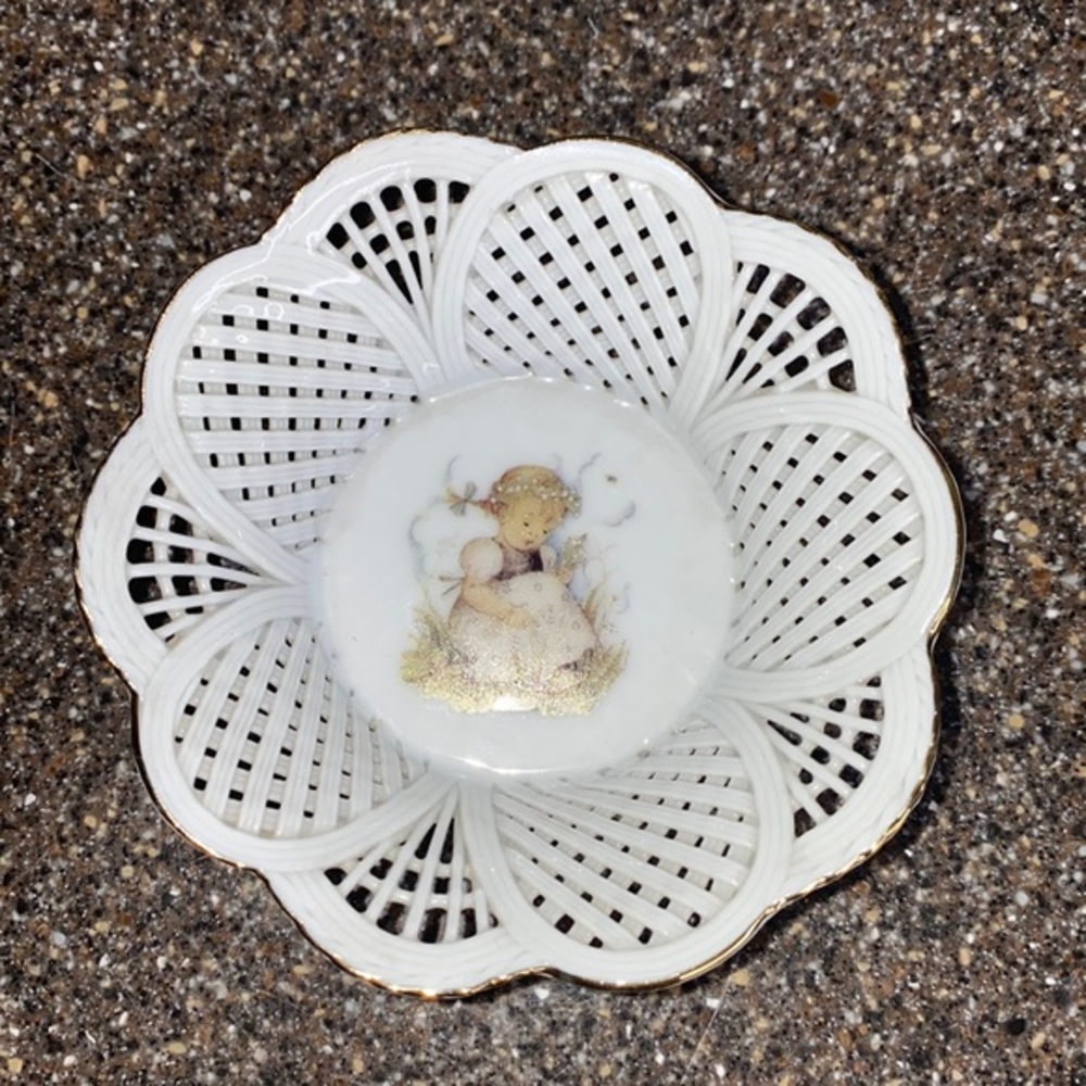 MJ Hummel Lily of the Valley Candy‎ Dish Small  Reutter Porzellan Germany